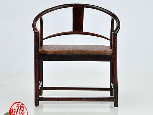顽木作品《微型家具系列·现代明式圈椅》