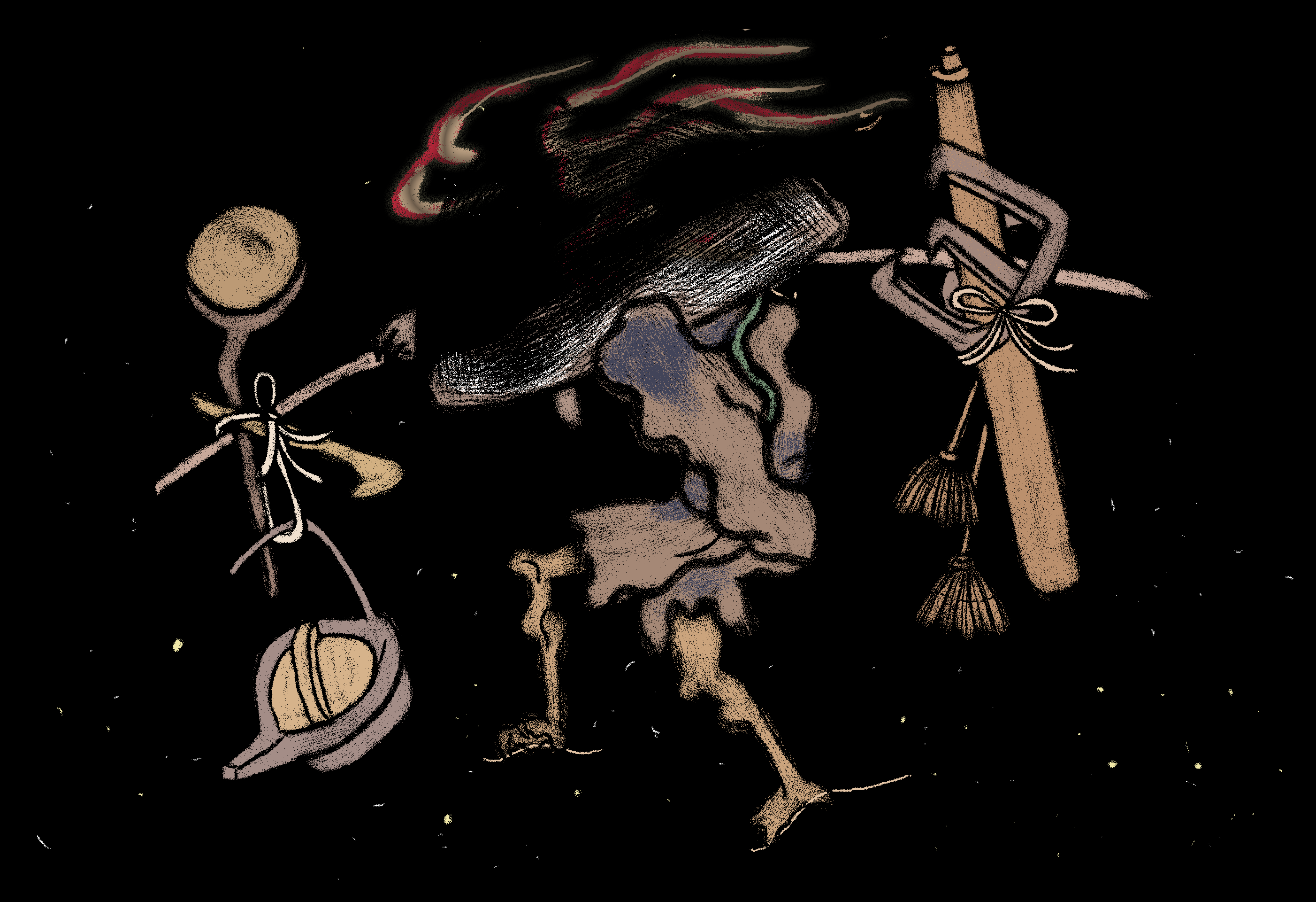 op36 临摹百鬼夜行绘卷里的妖怪 1