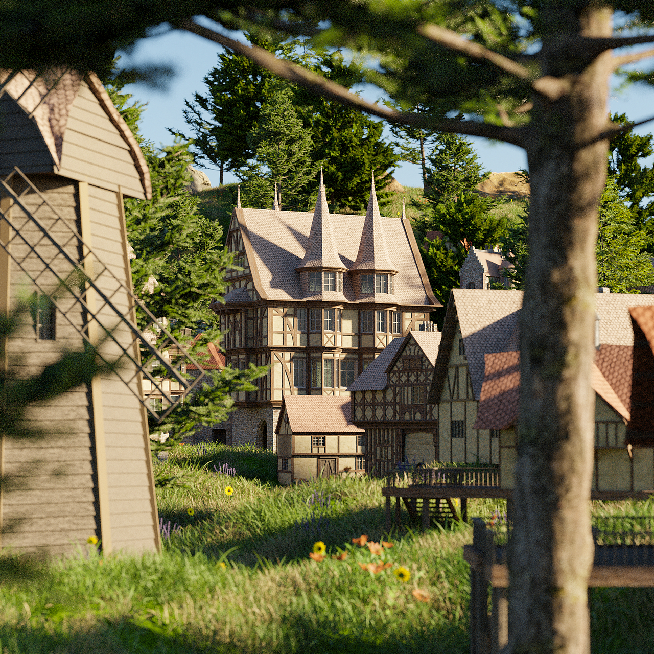 各类3D场景一站式制作-虚拟地块,NFT,元宇宙,场景