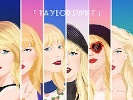 Taylor Swift插畫人物肖像