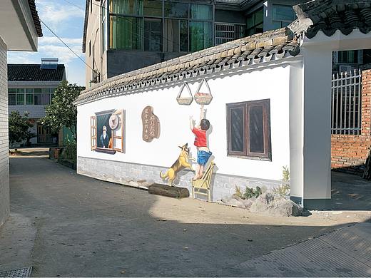 美丽庭院、3d墙绘、乡村振兴
