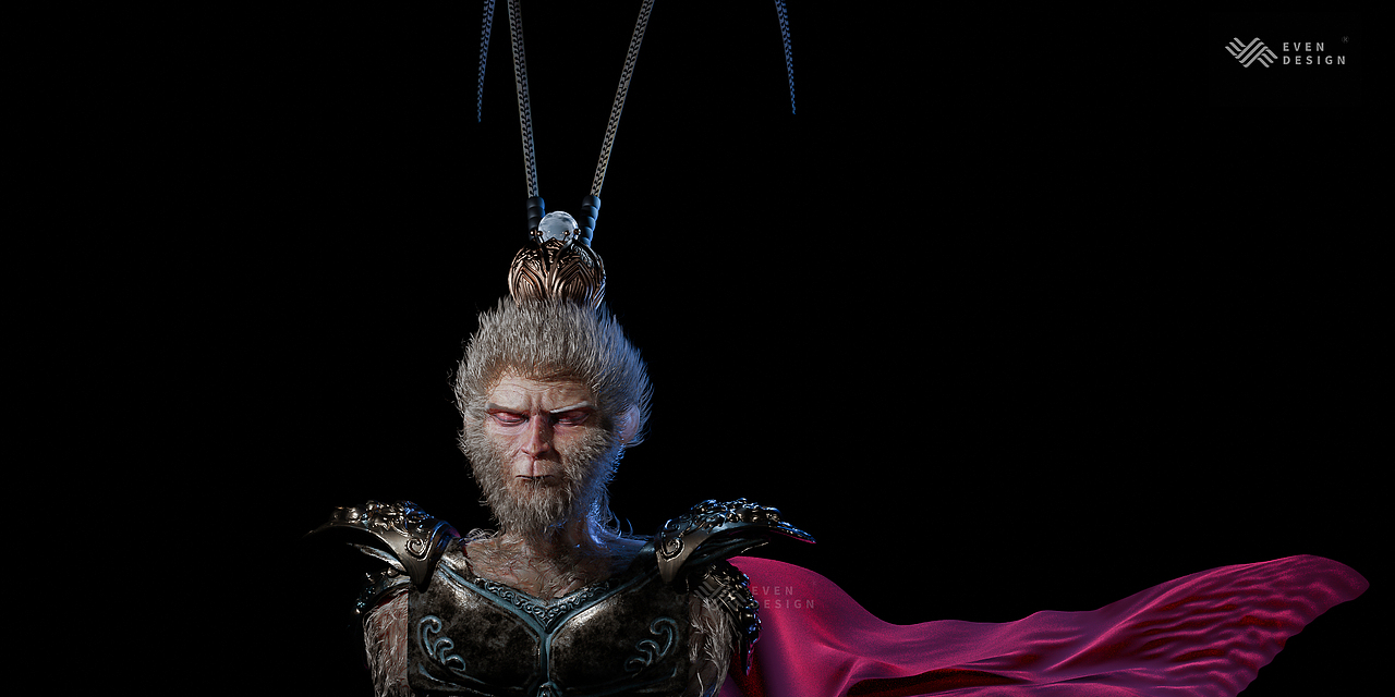 blender雕刻半身猴