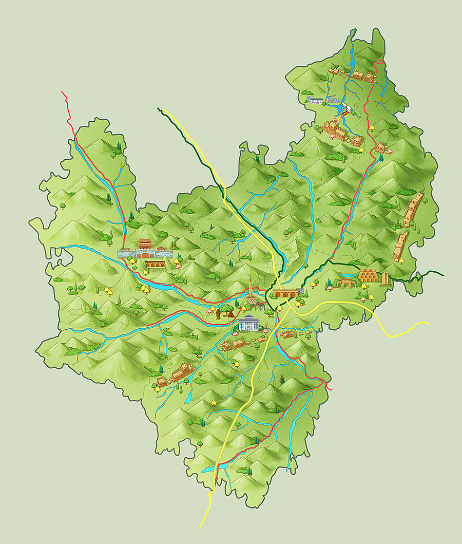 近段时间的手绘地图作品集——04