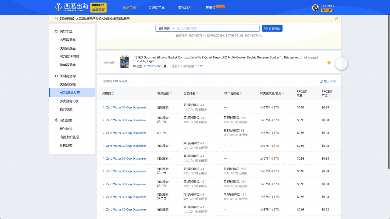 Amazon(亚马逊)智慧选品工具v2.0