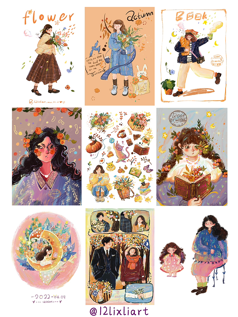 我的2022插畫總結(jié)（圖ZMzI3ODUwNjQ4） - 商業(yè)插畫 - 站酷設(shè)計師1237十二原創(chuàng)素材 - 站酷ZCOOL