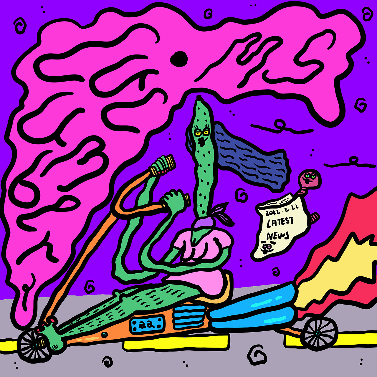 DizzyPunk（圖ZMjk5MTQ4NDQ0） - 商業(yè)插畫 - 站酷設計師CreepyCheese原創(chuàng)素材 - 站酷ZCOOL