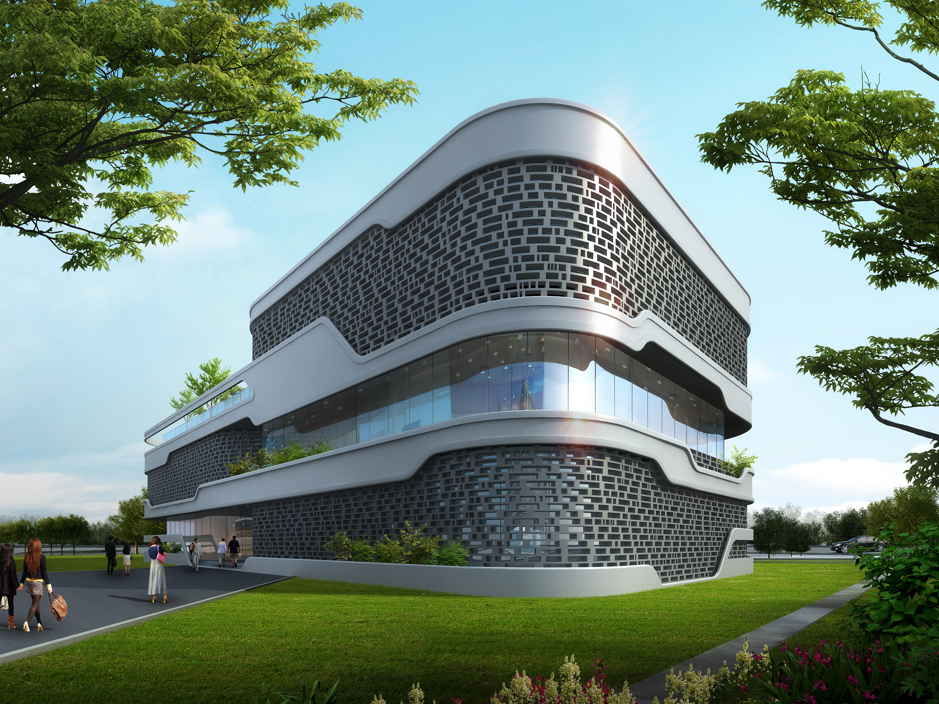 三维——室外作品|空间|建筑设计|狂奔的五花肉 - 原创作品 - 站酷