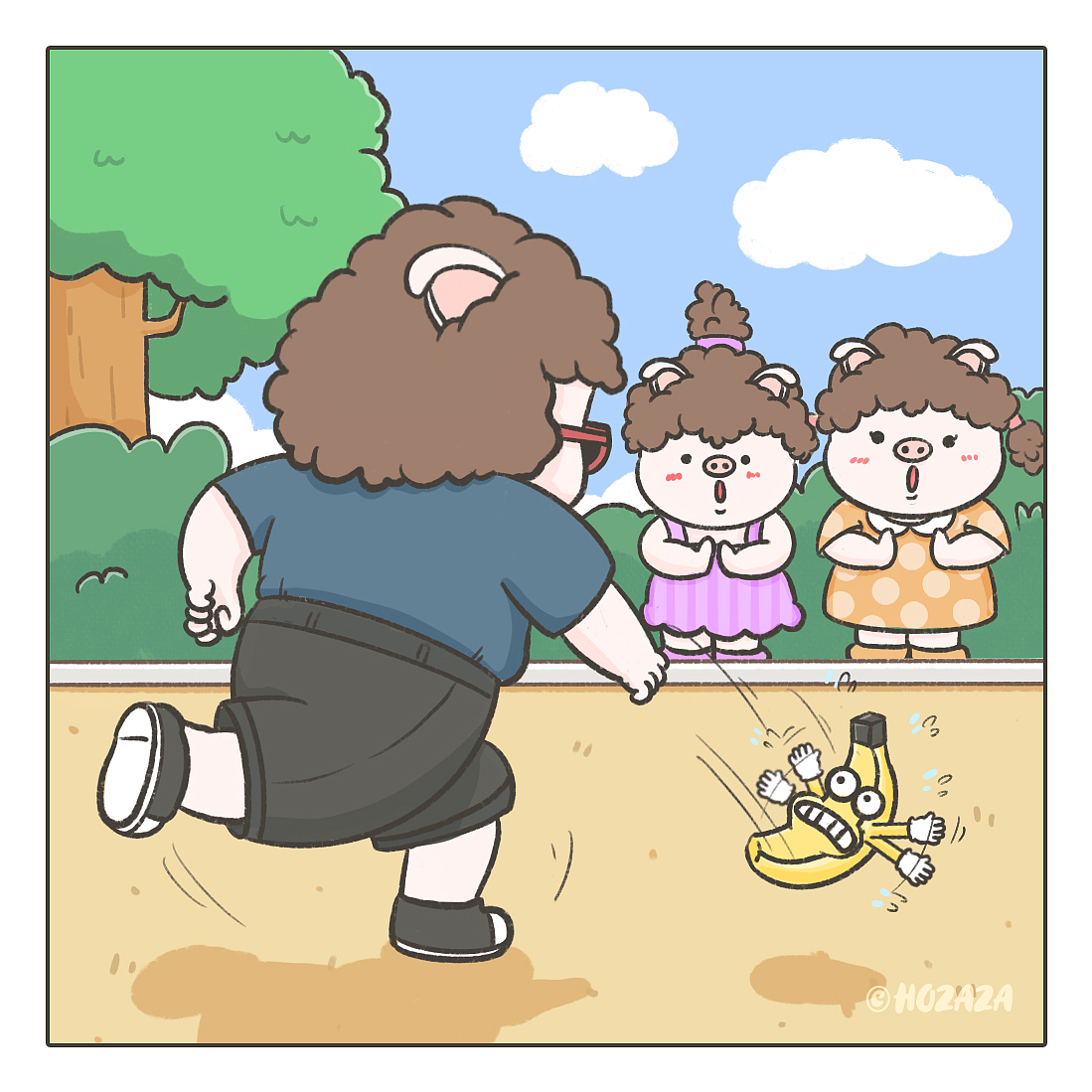 《巴夭社小剧场》（2）（图ZMjQxMTU1NTcy） - 单幅漫画 - 站酷设计师hozaza原创素材 - 站酷ZCOOL