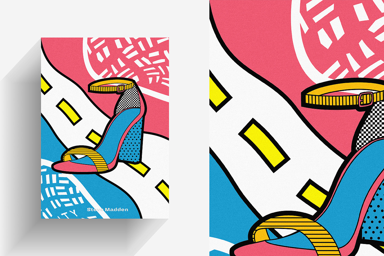 8 Iconic Shoes Reimagined as Through Illustration（图ZMTEyOTY5MzQ4） - 海报 - 站酷设计师苏灿彬原创素材 - 站酷ZCOOL