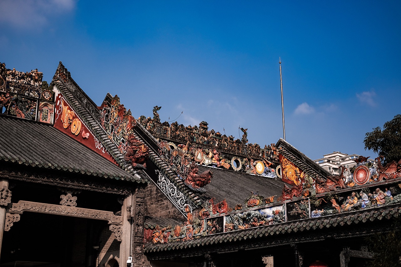 岭南传统建筑特色灰塑陶塑