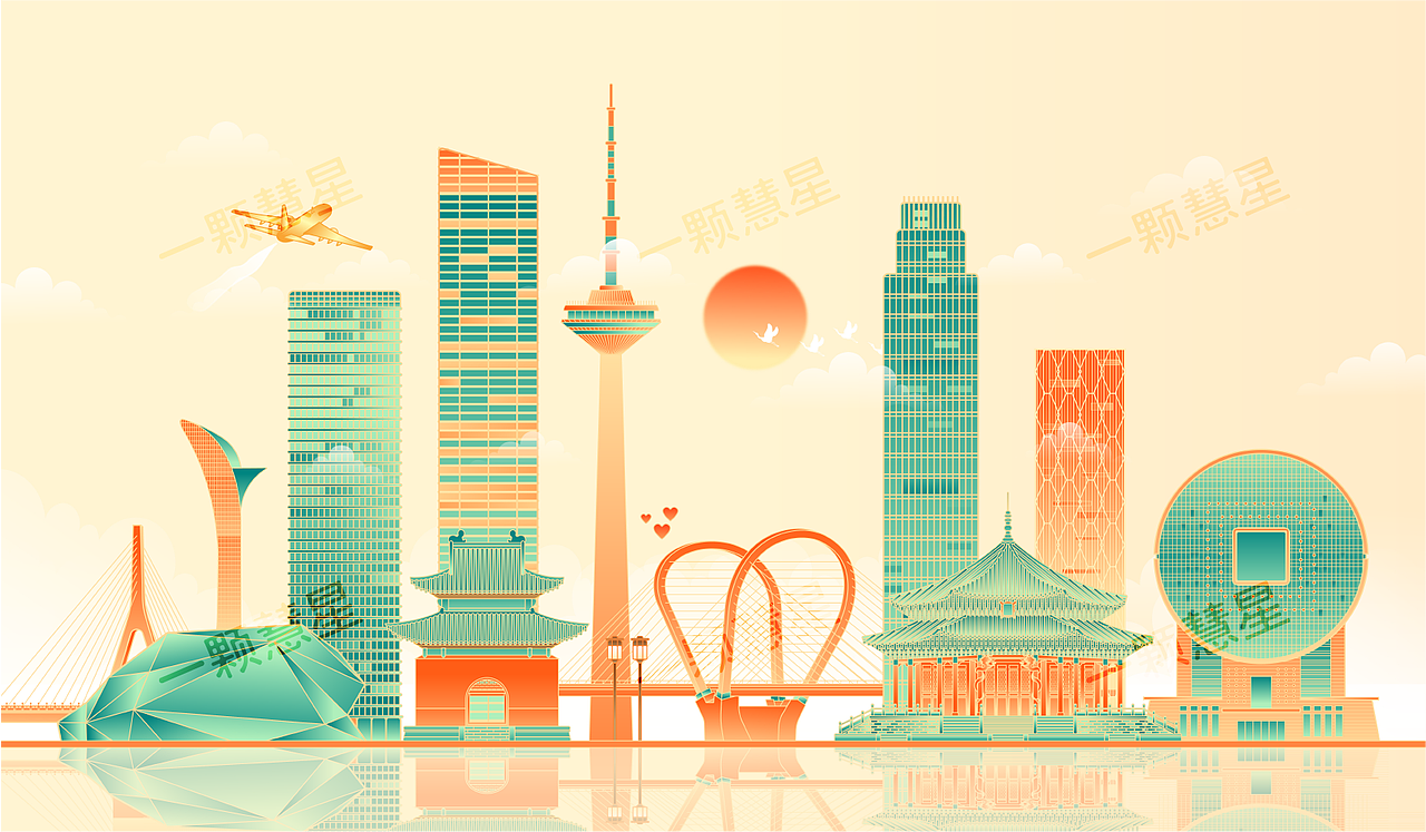 中国各地城市地标建筑矢量插画（图ZMjYxMTAzMzMy） - 商业插画 - 站酷设计师晚风在画画原创素材 - 站酷ZCOOL