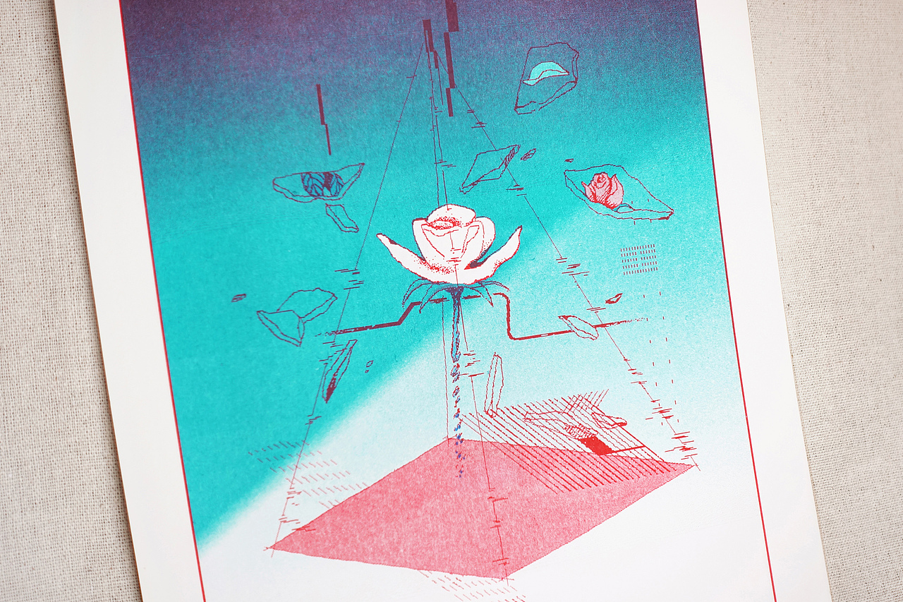 全息玫瑰碎片-科幻短篇插画（图ZMjI2OTIzMjcy） - 艺术插画 - 站酷设计师啊湿原创素材 - 站酷ZCOOL