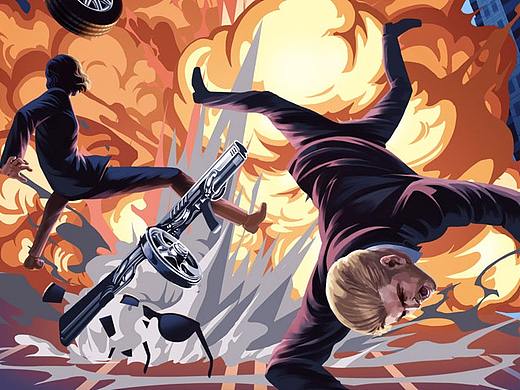 黑衣人联合推广漫画