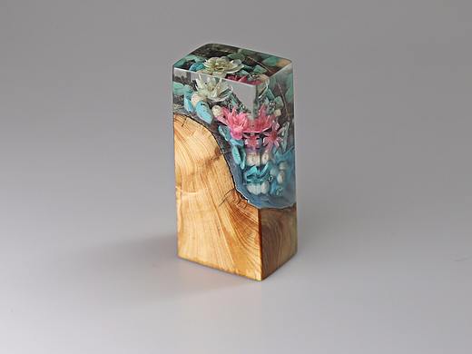 几立手作工作室 微景观印章实拍