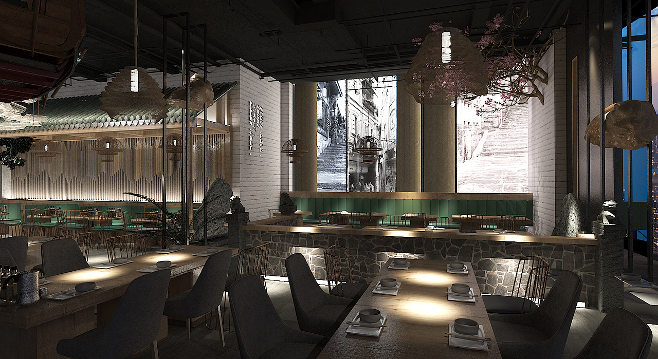 贵阳壹号|新中式，安然儒雅，点缀出华丽的气质（图ZMjE3NTg1MTA4） - 家装设计 - 站酷设计师一支孤独的浪花原创素材 - 站酷ZCOOL