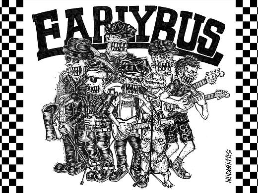 Illustration for Beijing ska band.（个人主页-ZMzMxNDY1Mjg=） - 艺术插画 - 站酷设计师SILLY_DESIGN原创素材 - 站酷ZCOOL