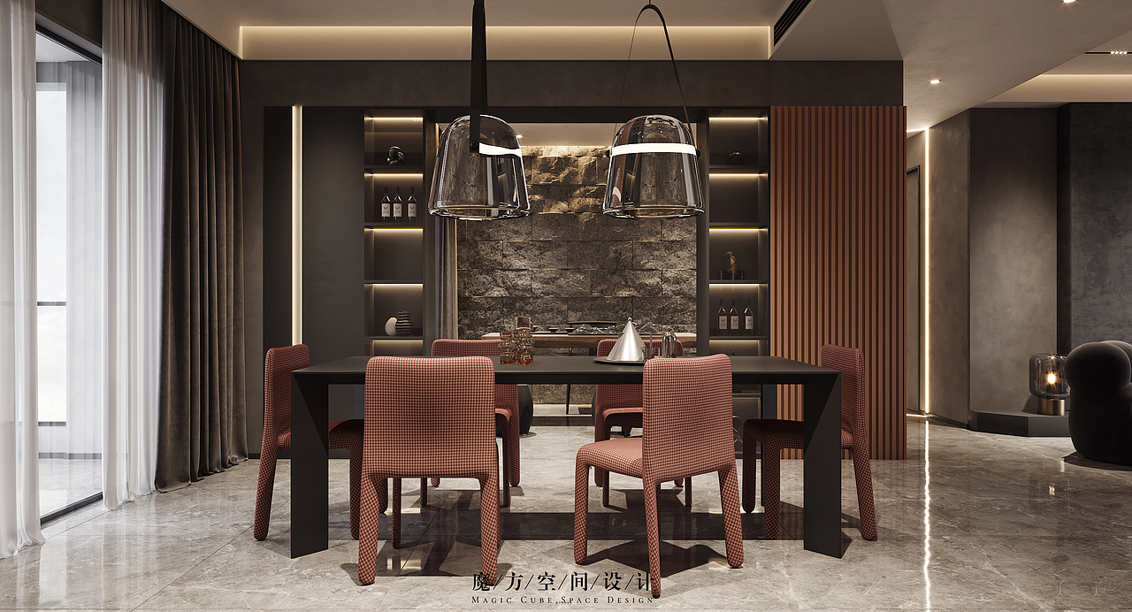 【魔方】现代简约•广东中山住宅项目（图ZMjE4MjQ1NDg0） - 家装设计 - 站酷设计师魔方空间设计原创素材 - 站酷ZCOOL