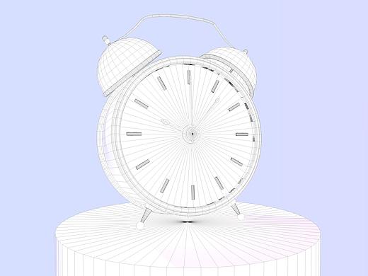 闹钟建模练习-自学c4d