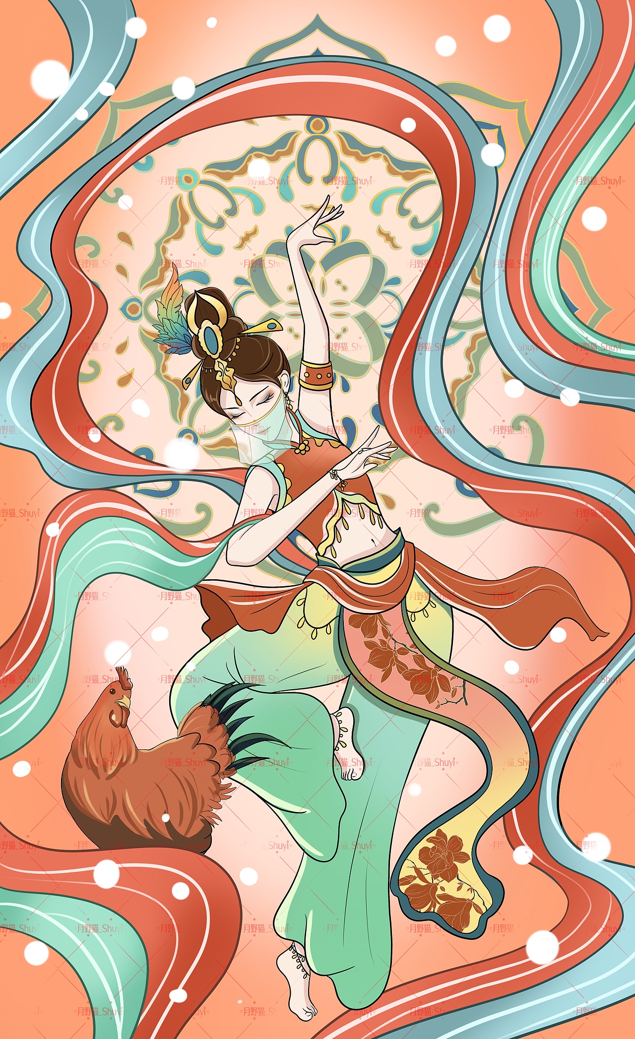 十二生肖拟人插画