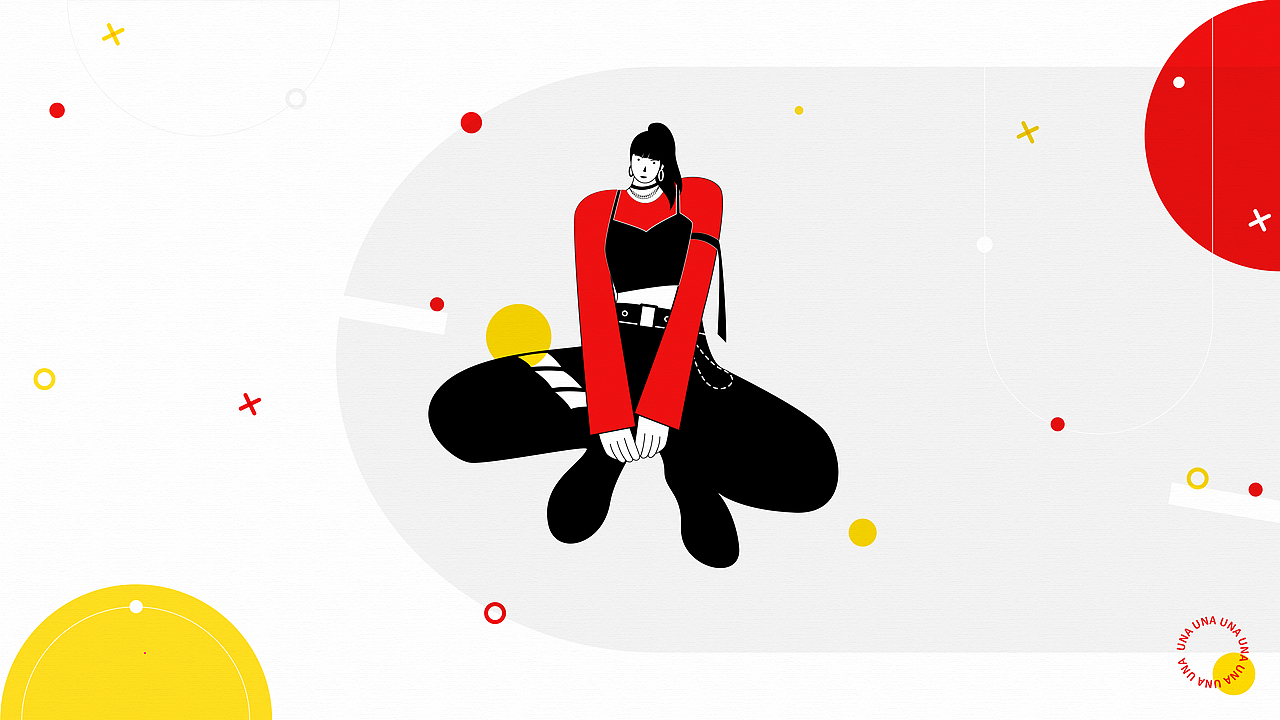 扁平人物系列插画（图ZMjIyMTc4OTQw） - 概念设定 - 站酷设计师Una啊原创素材 - 站酷ZCOOL
