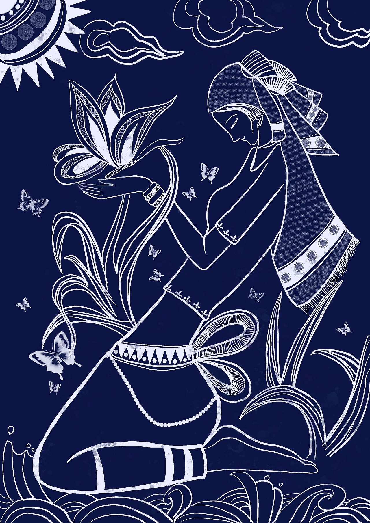 蜡染再设计|服装|传统/民族服饰|挚爱莉莉斯_原创作品-站酷(zcool)