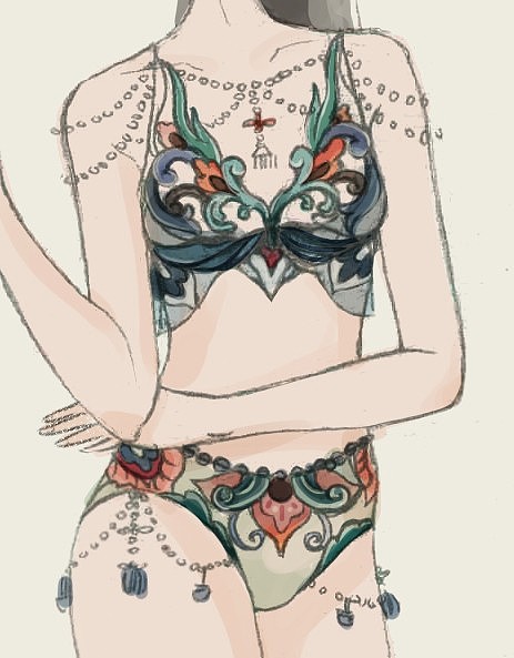 【王者荣耀X敦煌文化】——内衣设计图