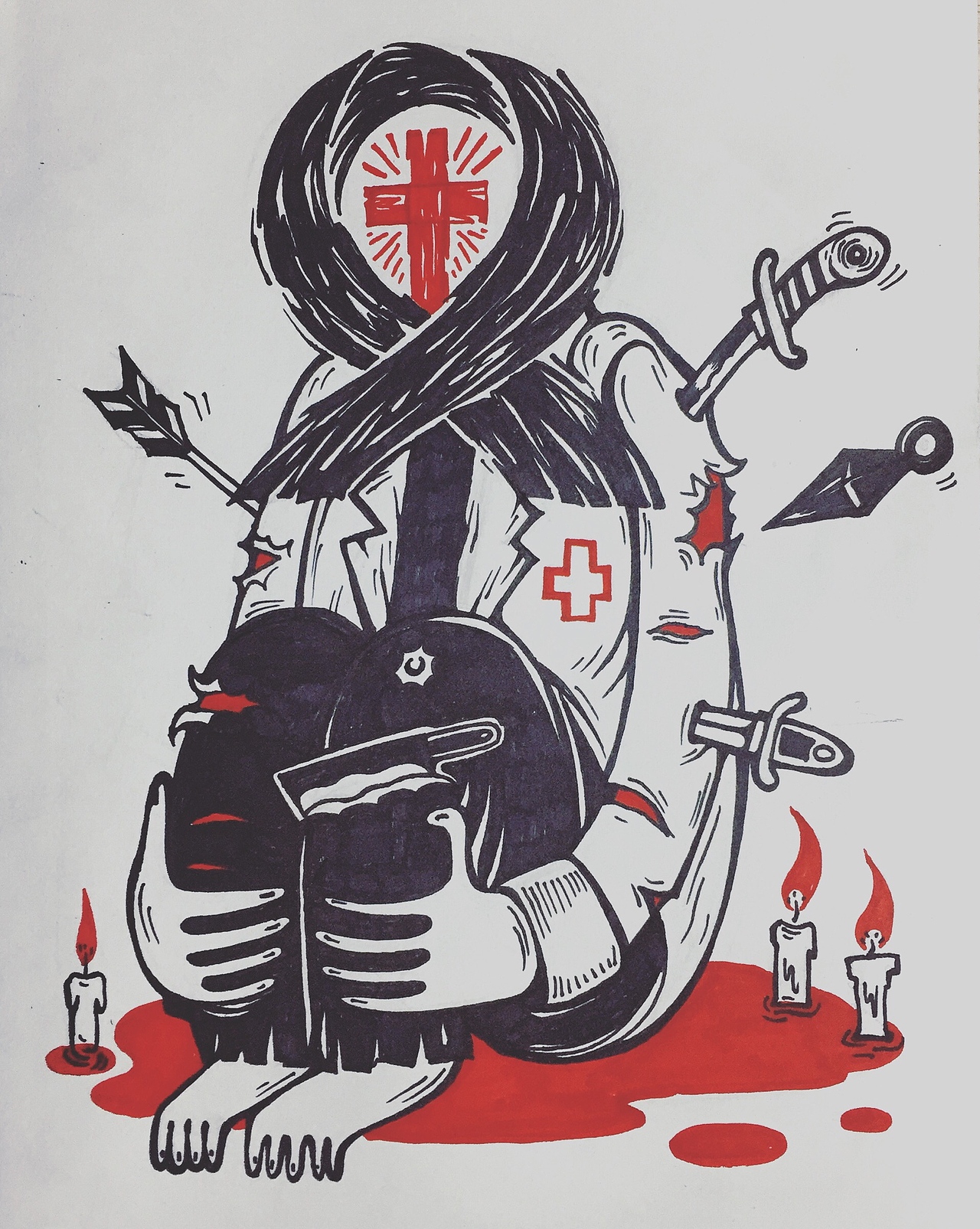 【SAY】挤出一点点安静画画的时光（图ZNTA5Mjk1ODA=） - 新锐潮流插画 - 站酷设计师saycr原创素材 - 站酷ZCOOL