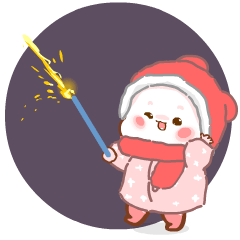 懒熊熊与兔蛮蛮冬天主题表情包