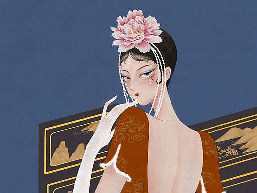 《叹红颜》｜新中式时尚国风人物插画