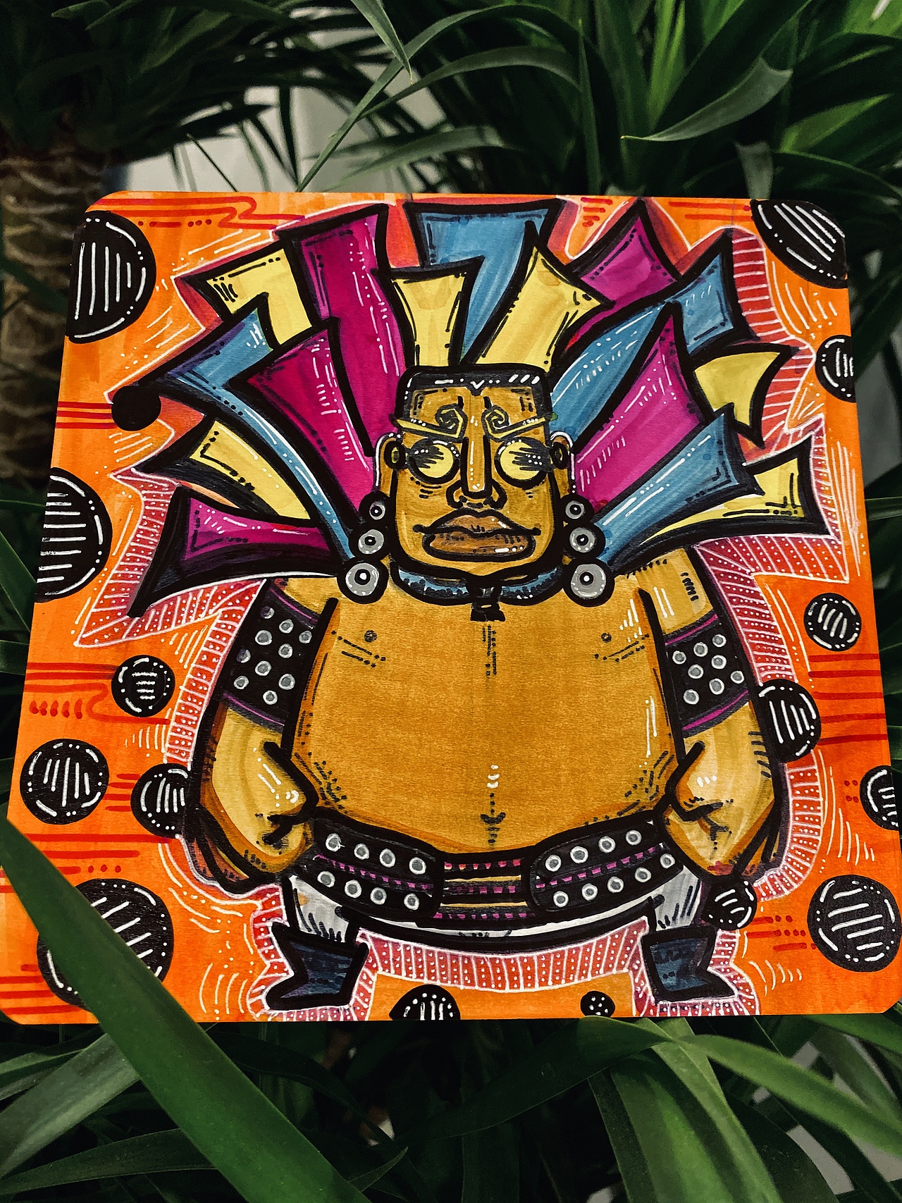 蒙古族原创插画，蒙古族摔跤手，搏克手，蒙古男人（图ZMjM1NDc4MTY0） - 商业插画 - 站酷设计师兜兜齿原创原创素材 - 站酷ZCOOL