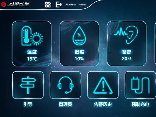 机房巡检机器人屏幕界面