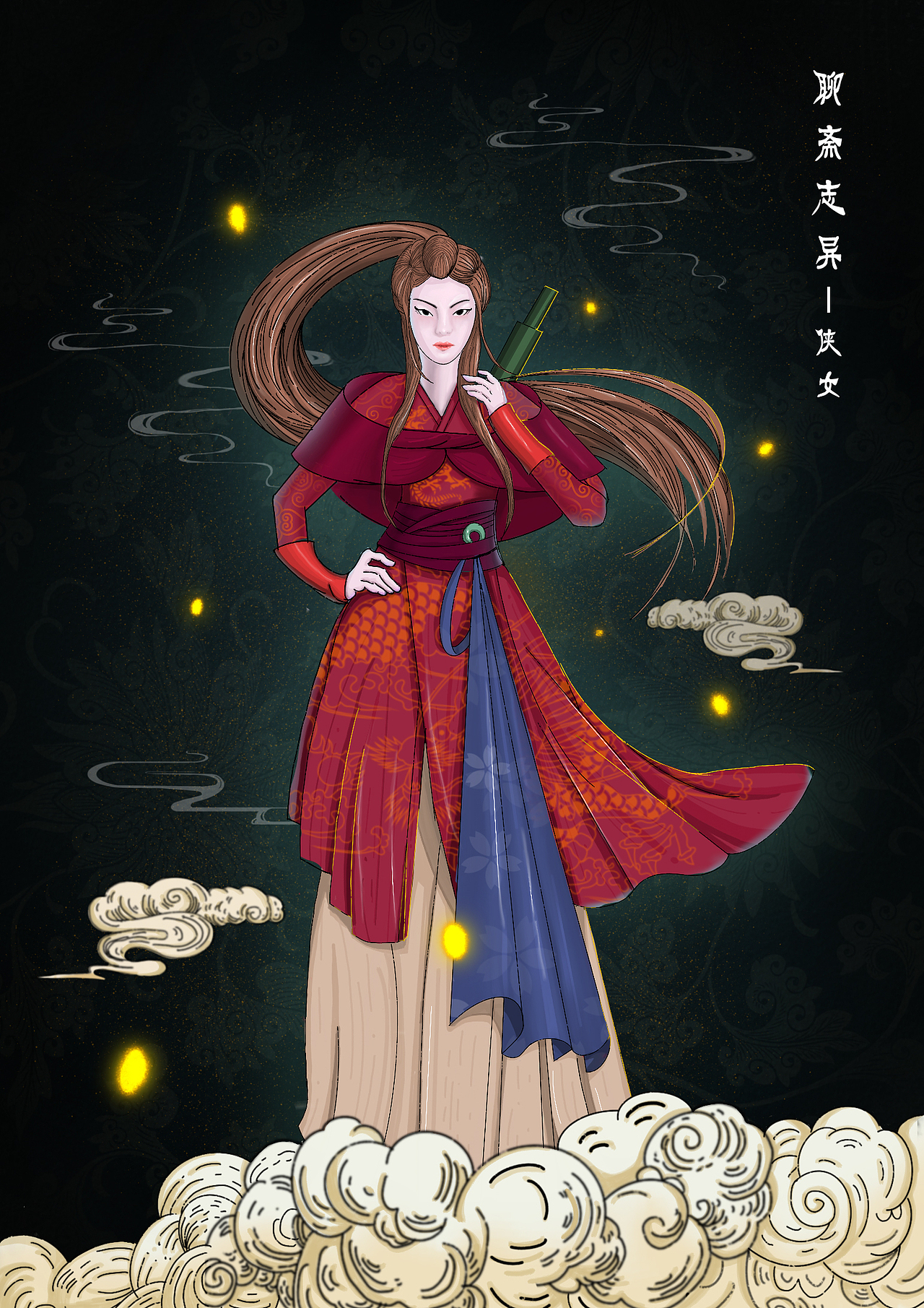 聊斋志异女性形象插画设计方案（图ZMjUxNDczNjQ4） - 商业插画 - 站酷设计师撩兮原创素材 - 站酷ZCOOL