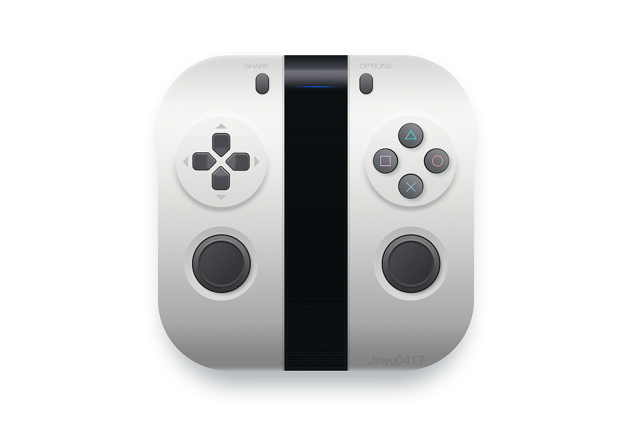 SONY PS4游戏手柄icon练习（图ZMTIzNzYxMTg0） - 图标 - 站酷设计师舒婧原创素材 - 站酷ZCOOL