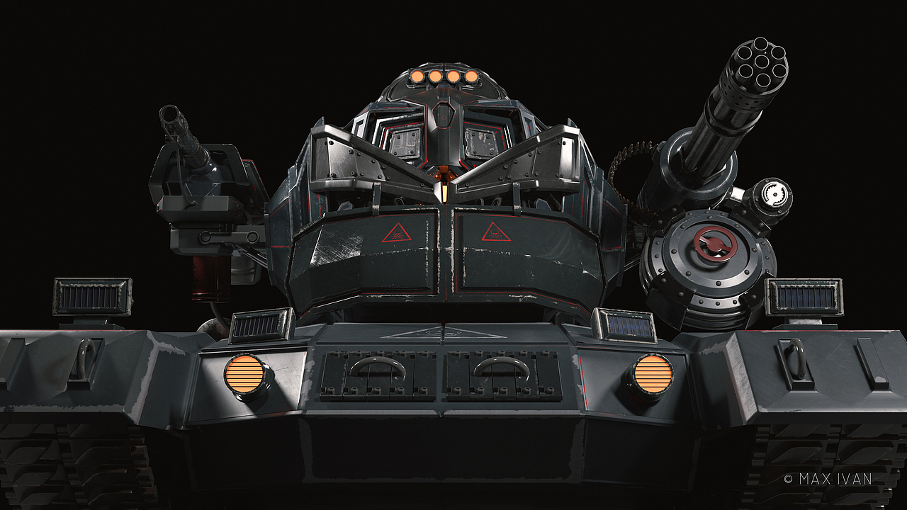 陸地機(jī)甲設(shè)計 Tank-Robot（圖ZMTQxNDA5MjQw） - 機(jī)械/交通 - 站酷設(shè)計師Max_ivan原創(chuàng)素材 - 站酷ZCOOL