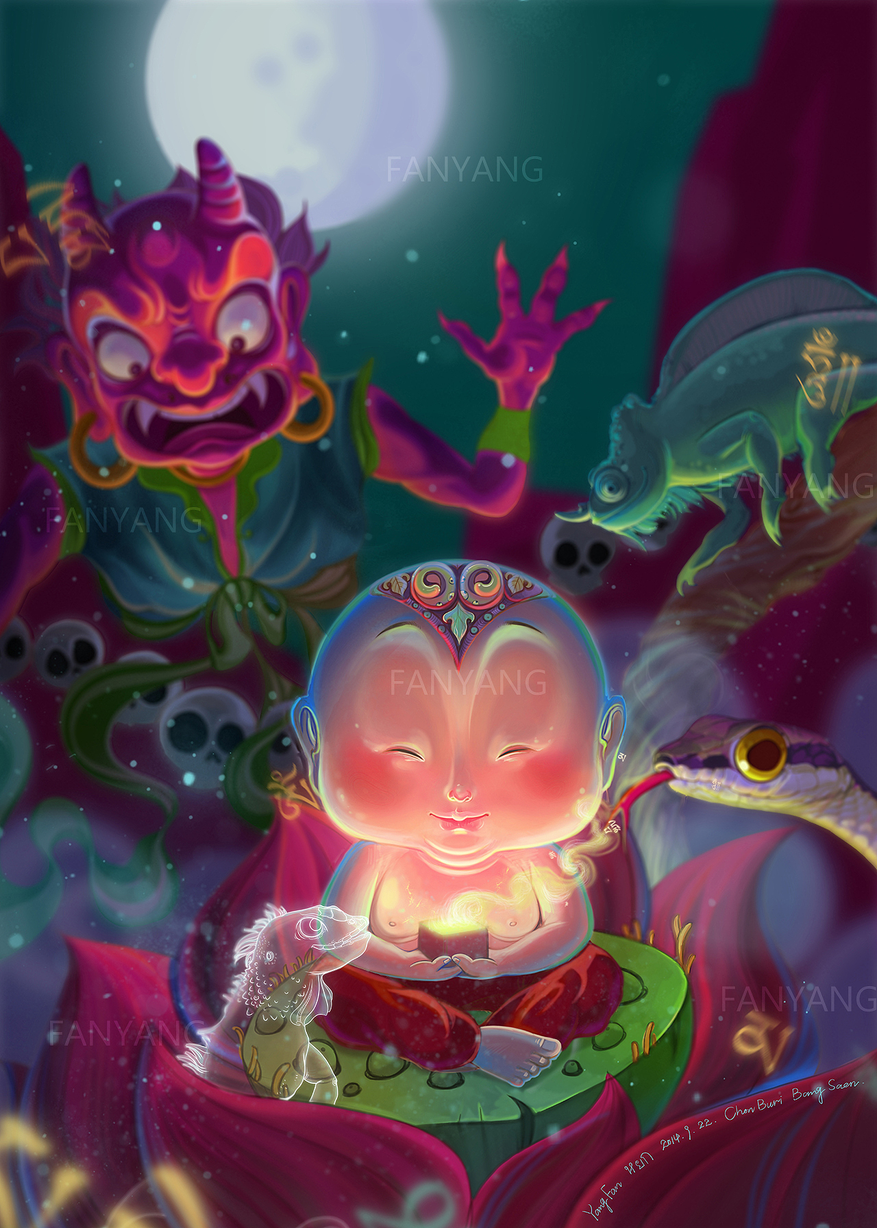 小佛（图ZMzQ3NTE4OTY=） - 商业插画 - 站酷设计师番茄Fanqie原创素材 - 站酷ZCOOL
