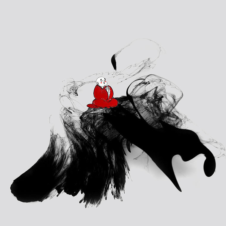 举报9分享原创作品纯艺术绘画水墨画佛曰禅意极简国画06:36:46从零