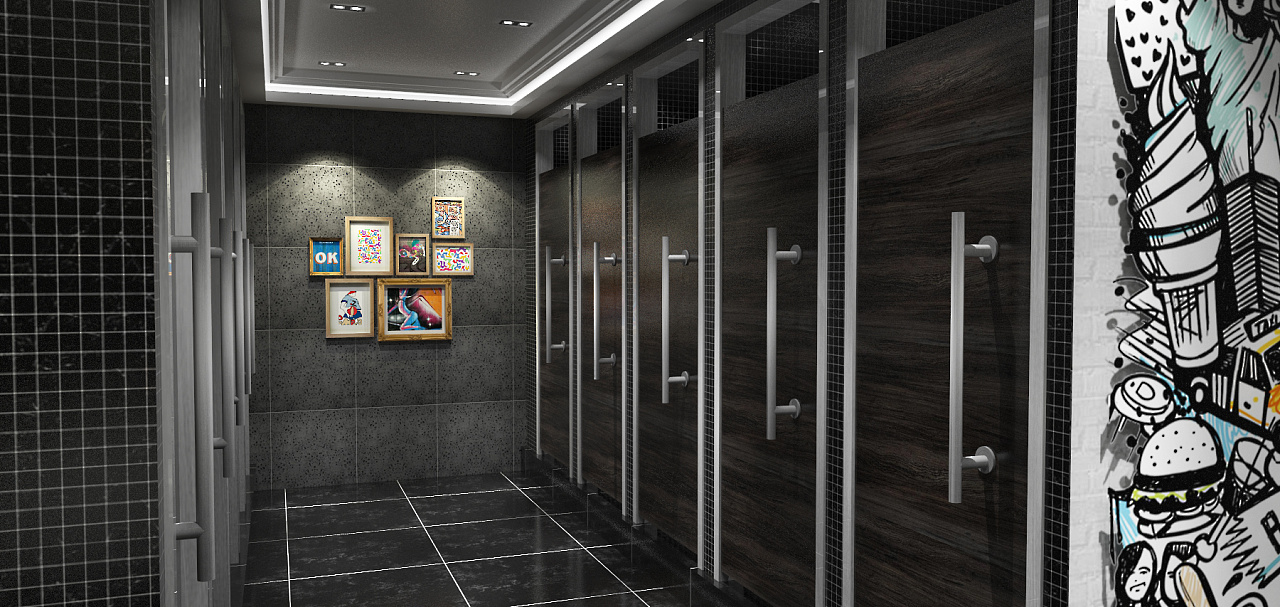 商场主题卫生间|空间|其他空间|记忆如风 - 原创作品 - 站酷 (zcool)