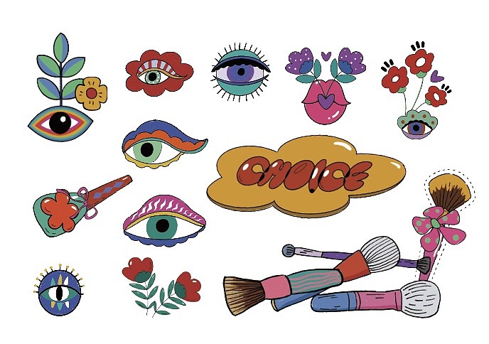 KISS New York兔年美妆礼盒插画设计