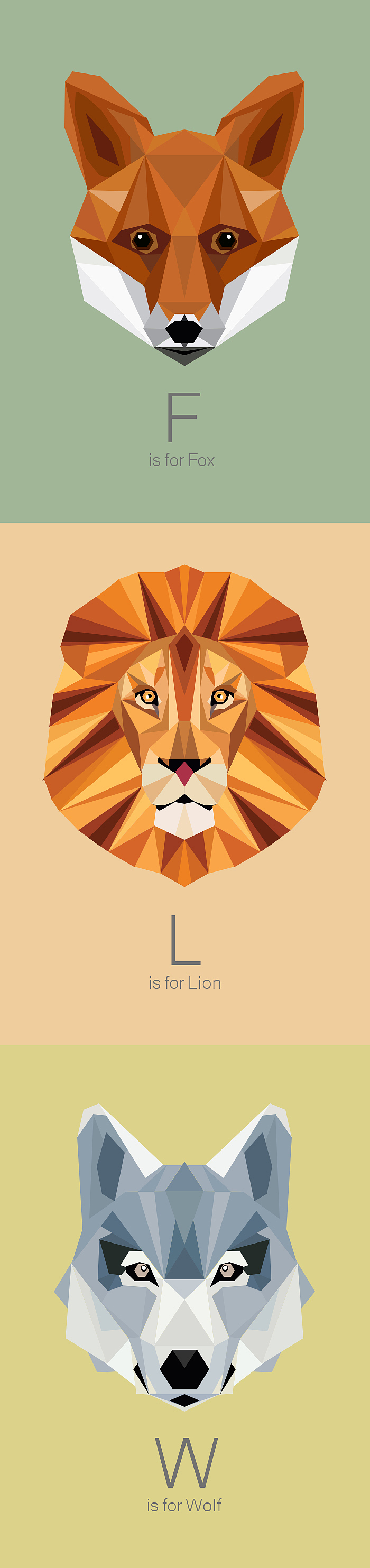 臨摹一組多邊形動(dòng)物頭像（圖ZNjQwMDA3OTI=） - 創(chuàng)作習(xí)作 - 站酷設(shè)計(jì)師xxx_white原創(chuàng)素材 - 站酷ZCOOL