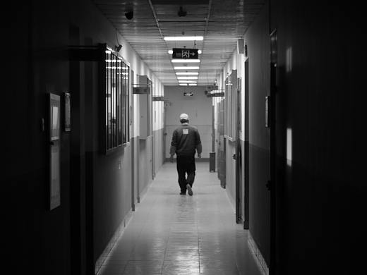 教室走廊的晚上