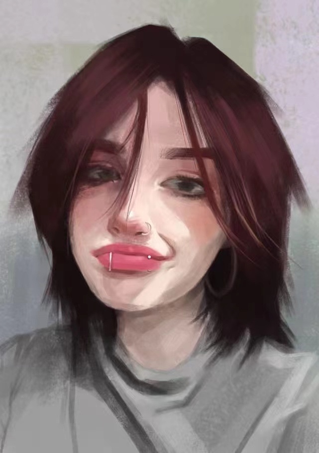 厚涂速涂练习-一个酷酷的女孩（图ZMjcwNTcwOTE2） - 创作习作 - 站酷设计师隔壁的老王头子原创素材 - 站酷ZCOOL