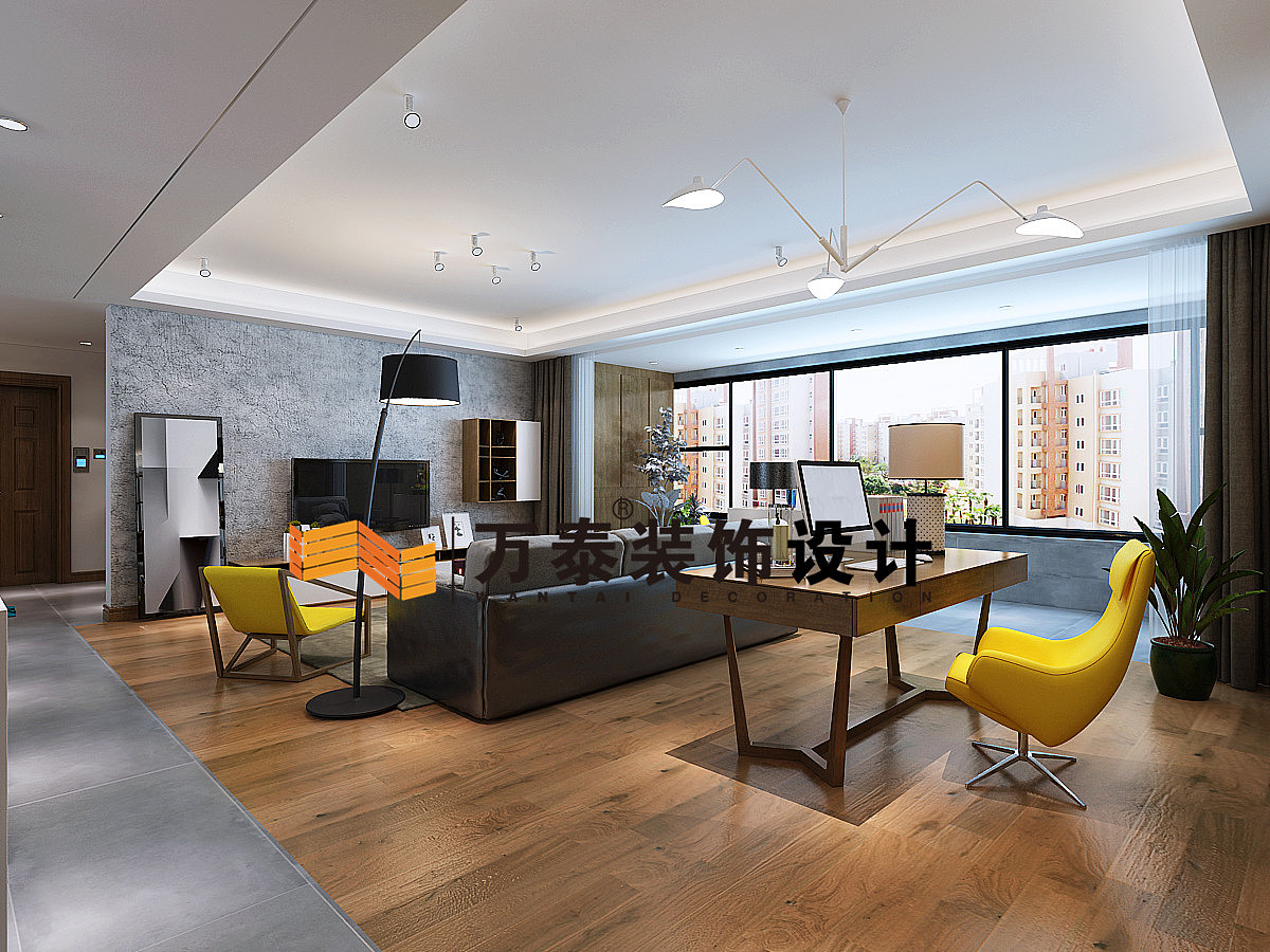 济南万泰装饰财富中心180平现代风格案例（图ZMjA1MDE3NDI0） - 建筑设计 - 站酷设计师万泰17661068825原创素材 - 站酷ZCOOL