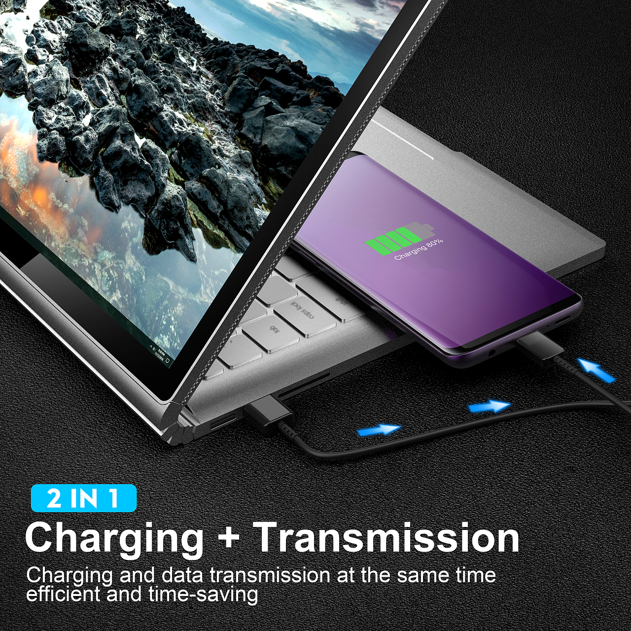 手机快充头作图 TYPE-C线 建模渲染（图ZMTg5Mzc2MTA4） - 电子产品 - 站酷设计师思索的抬头纹原创素材 - 站酷ZCOOL