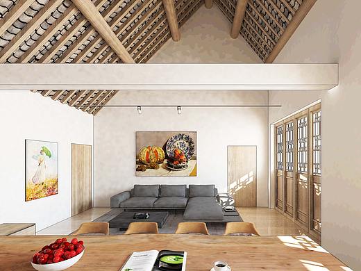 河南浚县古建筑民宿室内设计