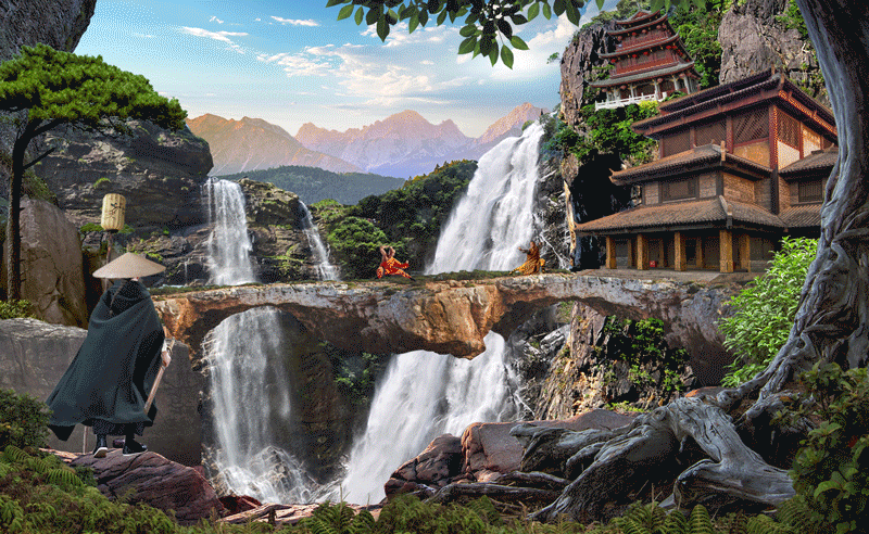 设计狗【原创】武侠风场景合成（图ZMTk4OTgxNDQ4） - 海报 - 站酷设计师设计狗ToT原创素材 - 站酷ZCOOL