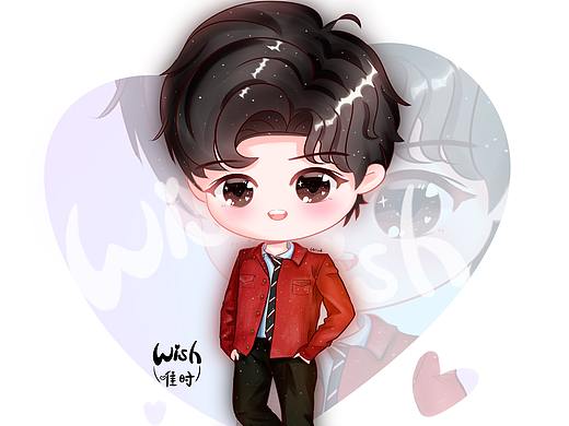 Q版肖战 可爱板绘插画