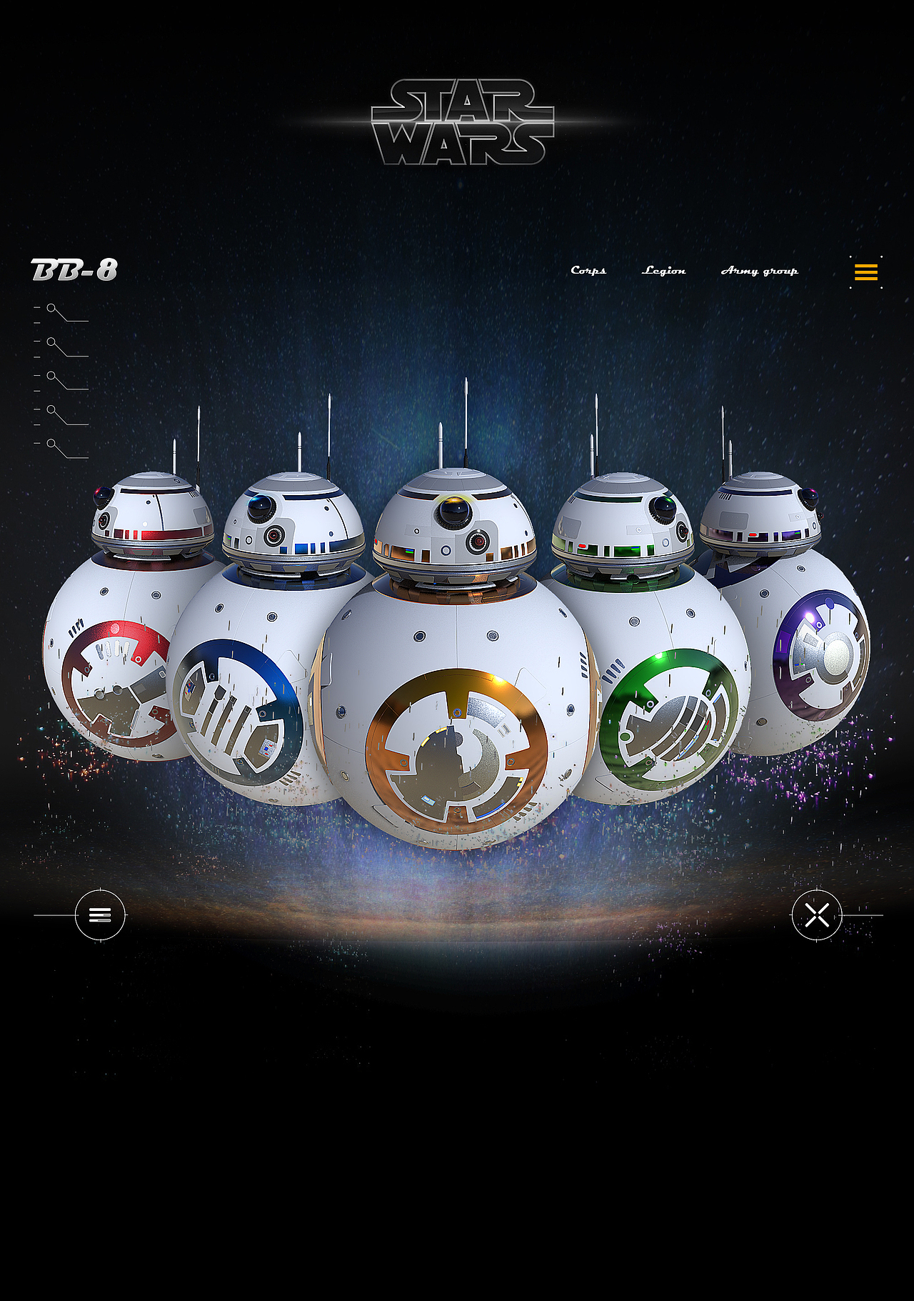 BB-8 Legion[附自制壁纸]（图ZNTgxODI0ODQ=） - 动画/影视 - 站酷设计师SCUTRun原创素材 - 站酷ZCOOL
