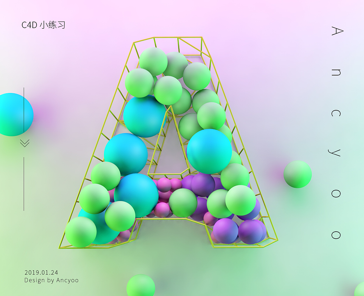 C4D小练习（图ZMTQzMDUwMzI4） - 其他三维 - 站酷设计师Ancyoo原创素材 - 站酷ZCOOL