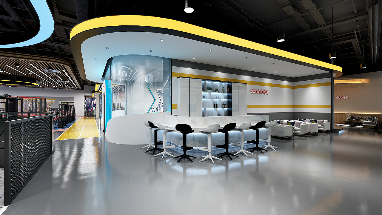 健身会所设计装修|专业健身会所设计|健身会所vi设计