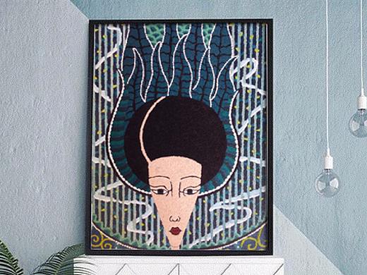 隐藏的树(纸浆画)